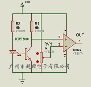 TCRT5000的工作電路圖